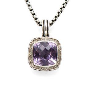 David Yurman Albion Pendant w/ Amethyst